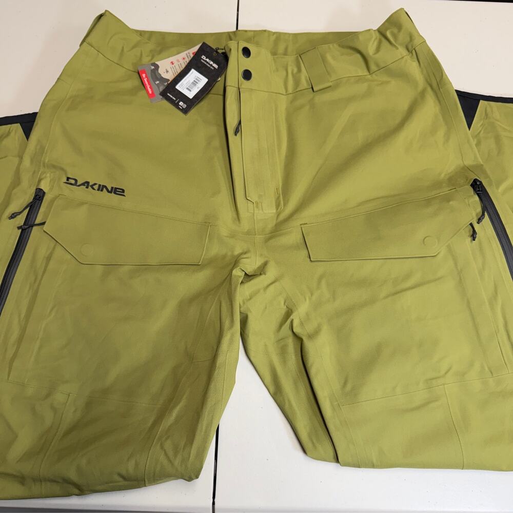 Dakine Sender Stretch 3L Men's XL Snow Pants Earth Green w/ RECCO NWT